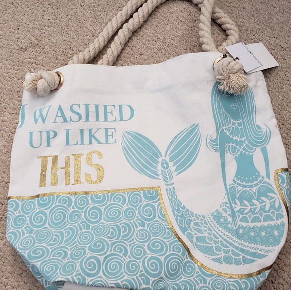 mermaid beach tote
